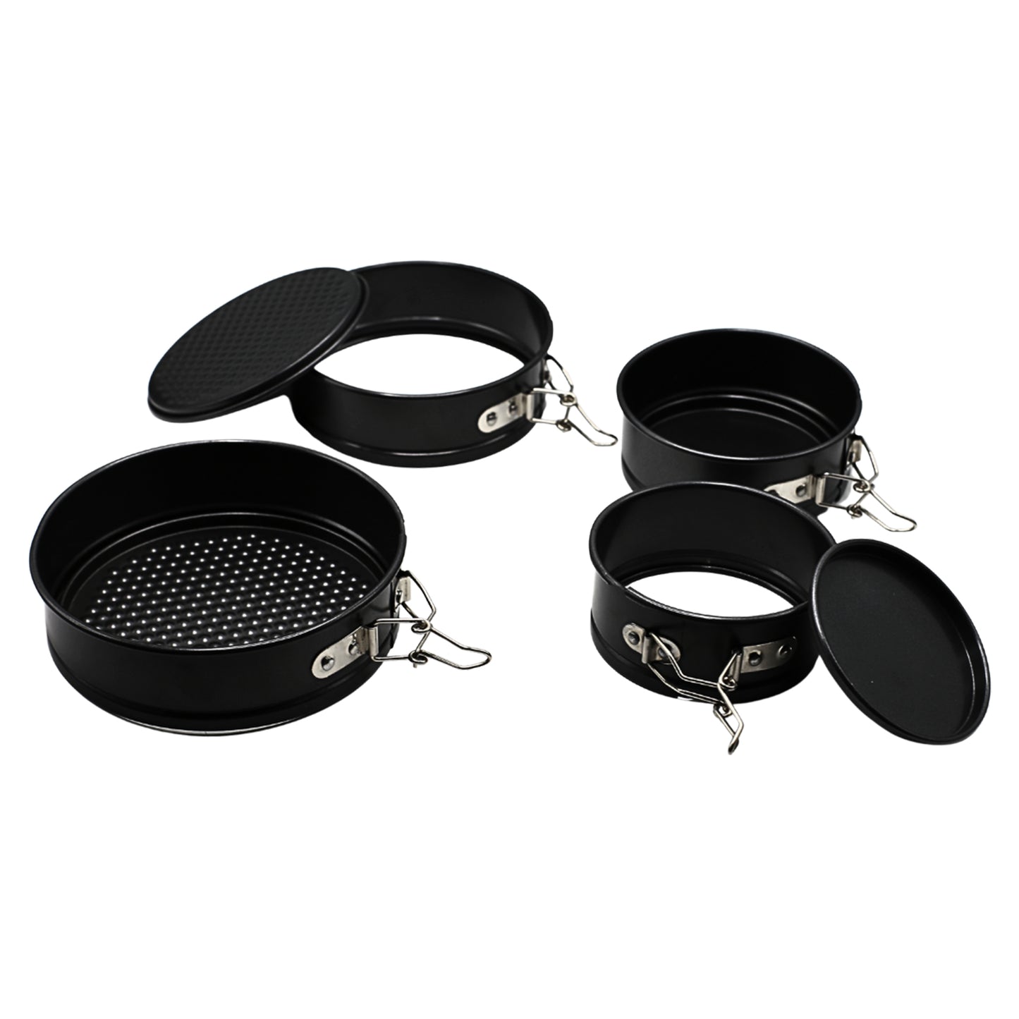 Round Springform Non-Stick Pan 4Pcs Set