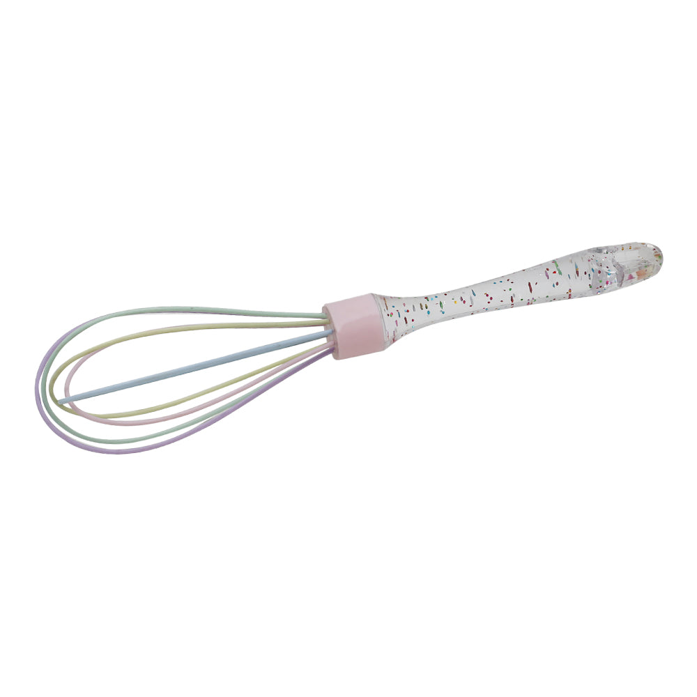 Silicone Hand Whisk With Plastic Handle 10-Inch