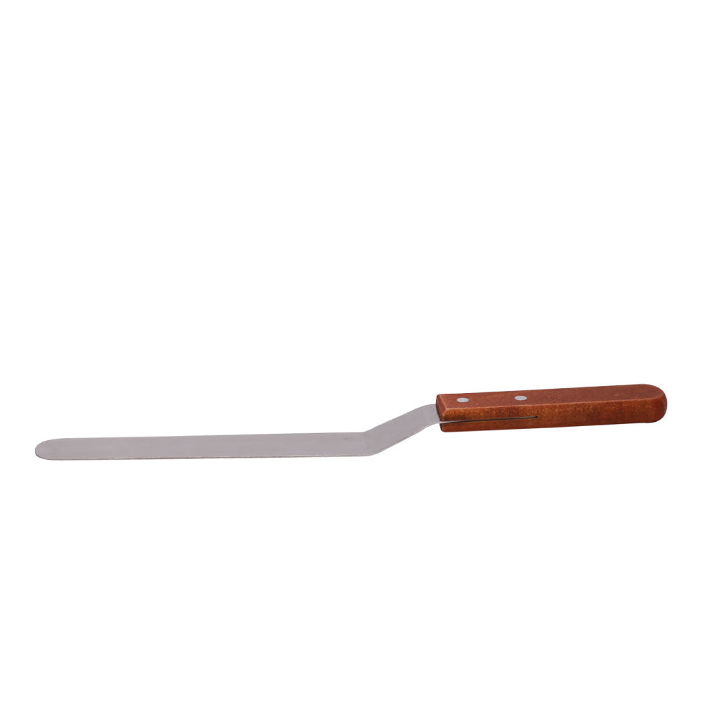Angled Spatula Knife Steel With Wood Handle 8 Inch