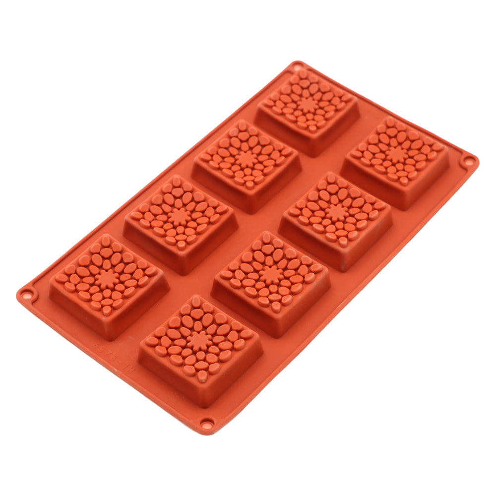 Tart Design Square Silicone Mold 8 Cavity
