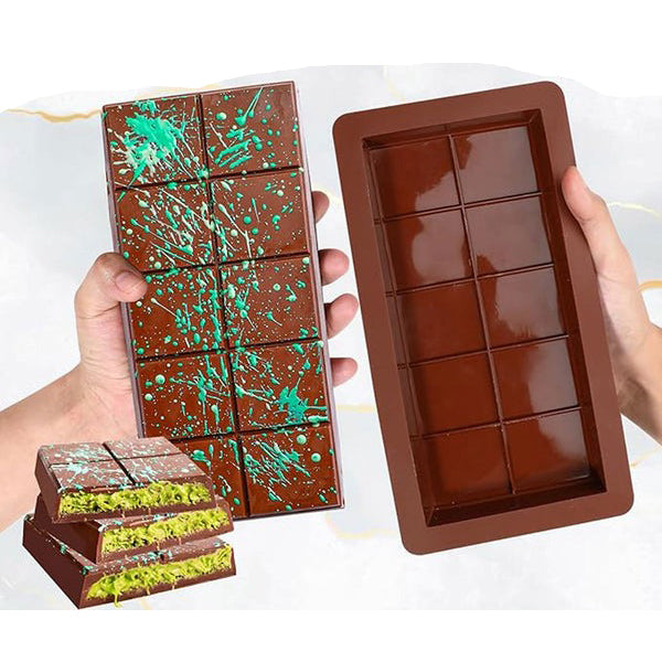 DairyMilk Silicone Chocolate Block Mold 10 Cavity