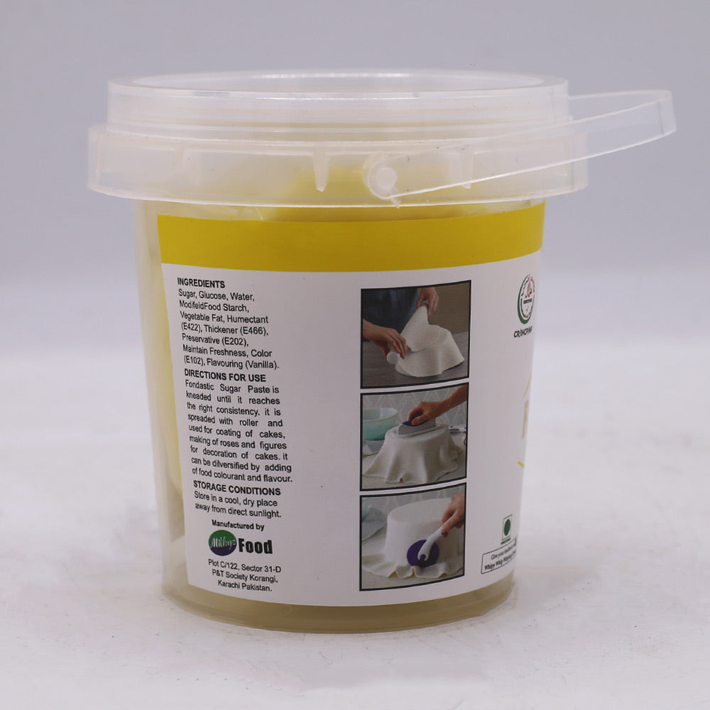 Milkyz Food Fondastic Yellow Fondant Sugar Paste 250gm