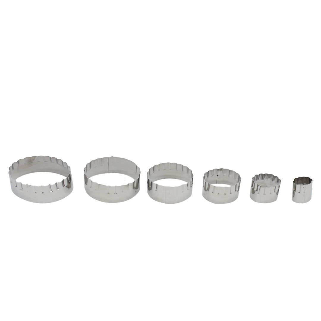 Curved Oval Shape Cookie Cutter 6Pcs Set