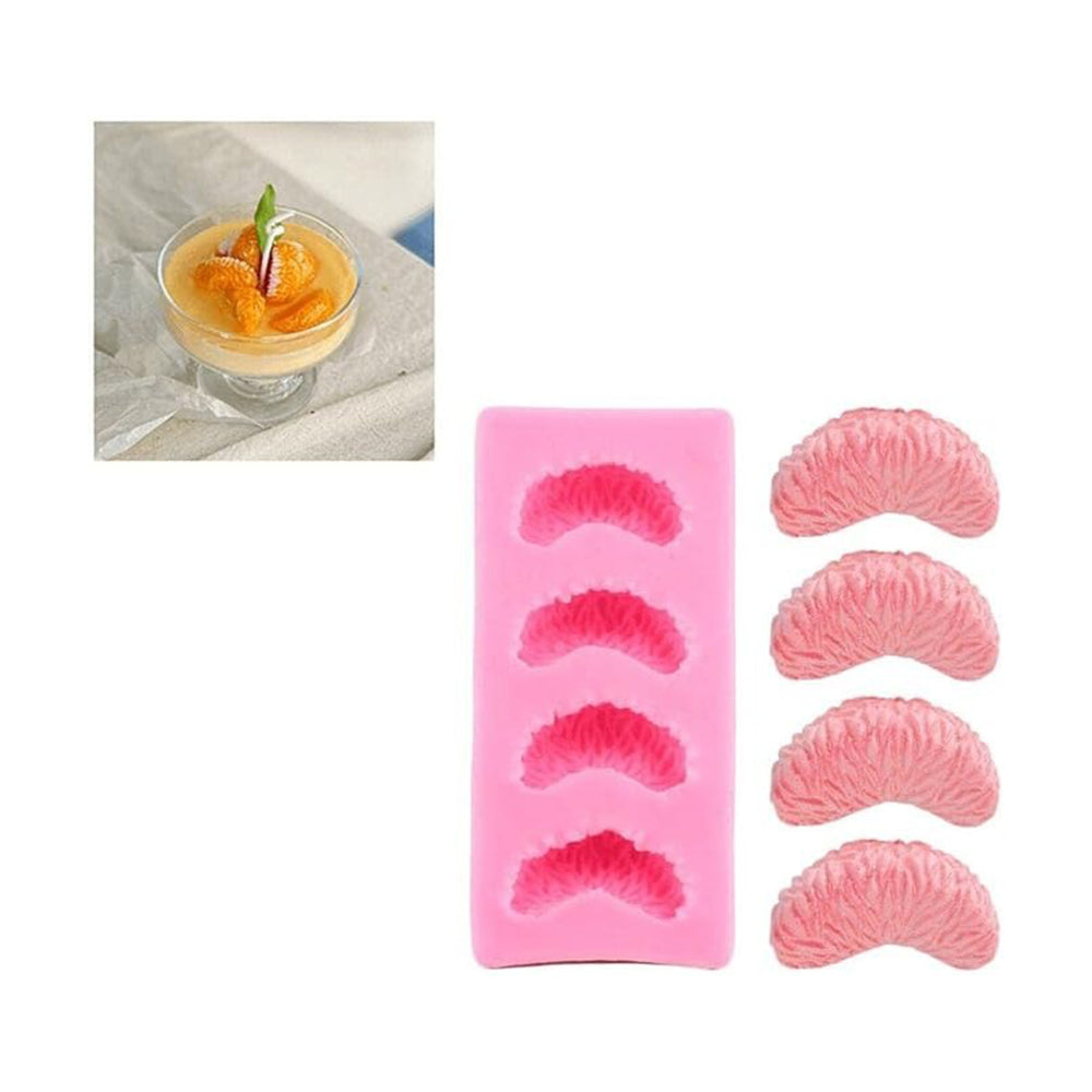Orange Slices Silicone Fondant Mold 4 Cavity