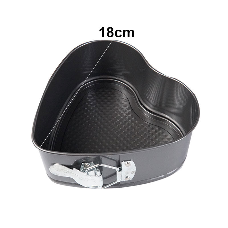 3 Shapes Cake Mold Non Stick Removable Base 18, 20 & 22 cm