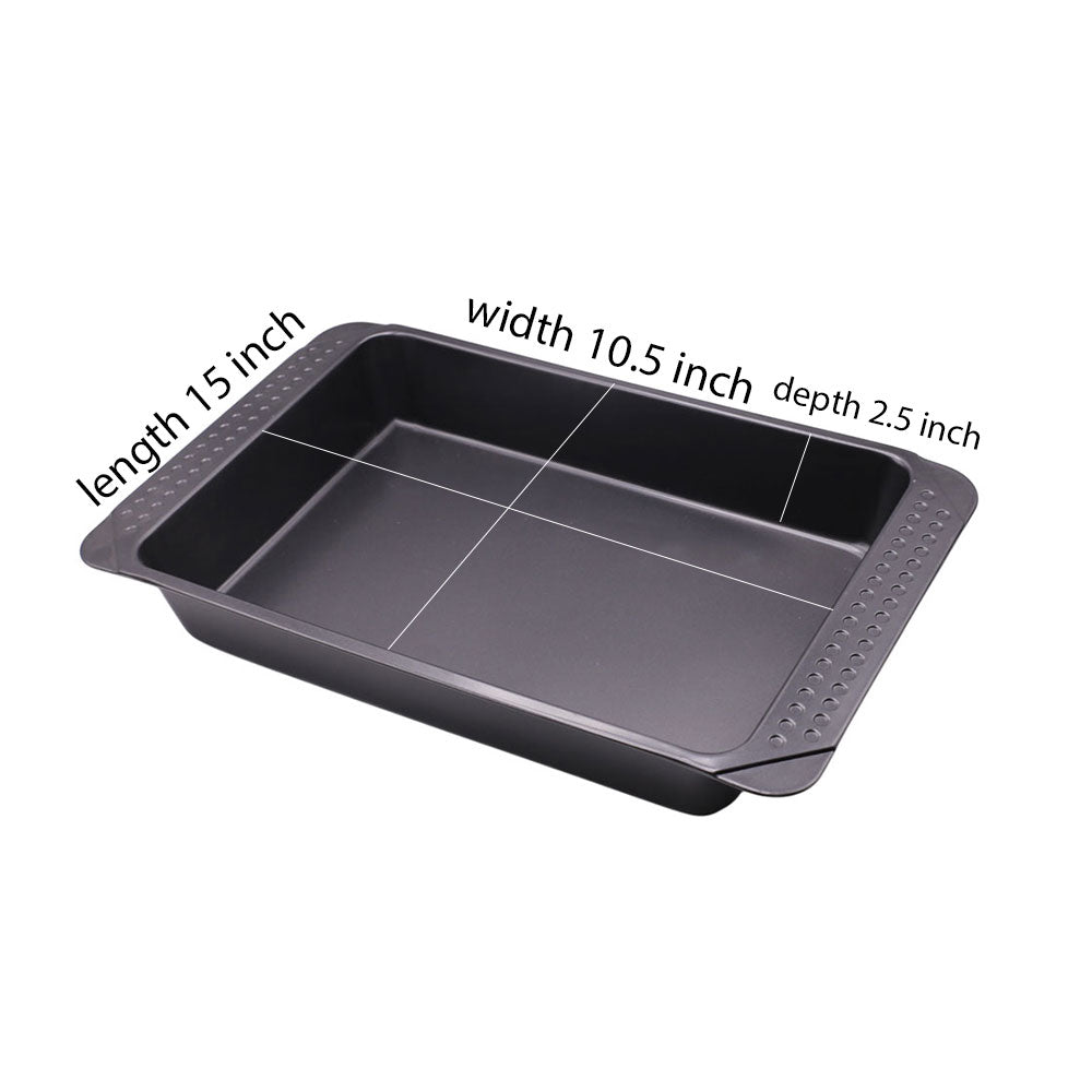 Non Stick Rectangle Deep Baking Tray 15 Inch