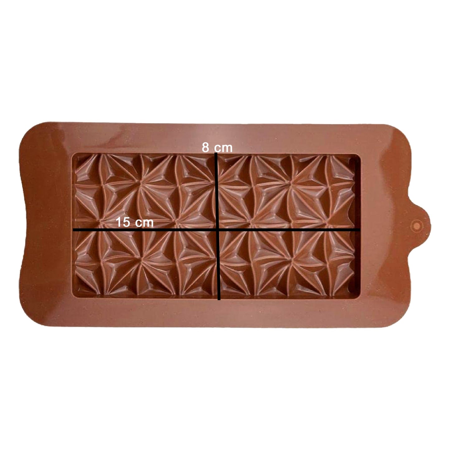 Half Square Triangles Design Chocolate Bar Silicone Mold