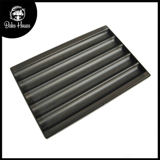 5 Partition French Bread Tray Non-Stick