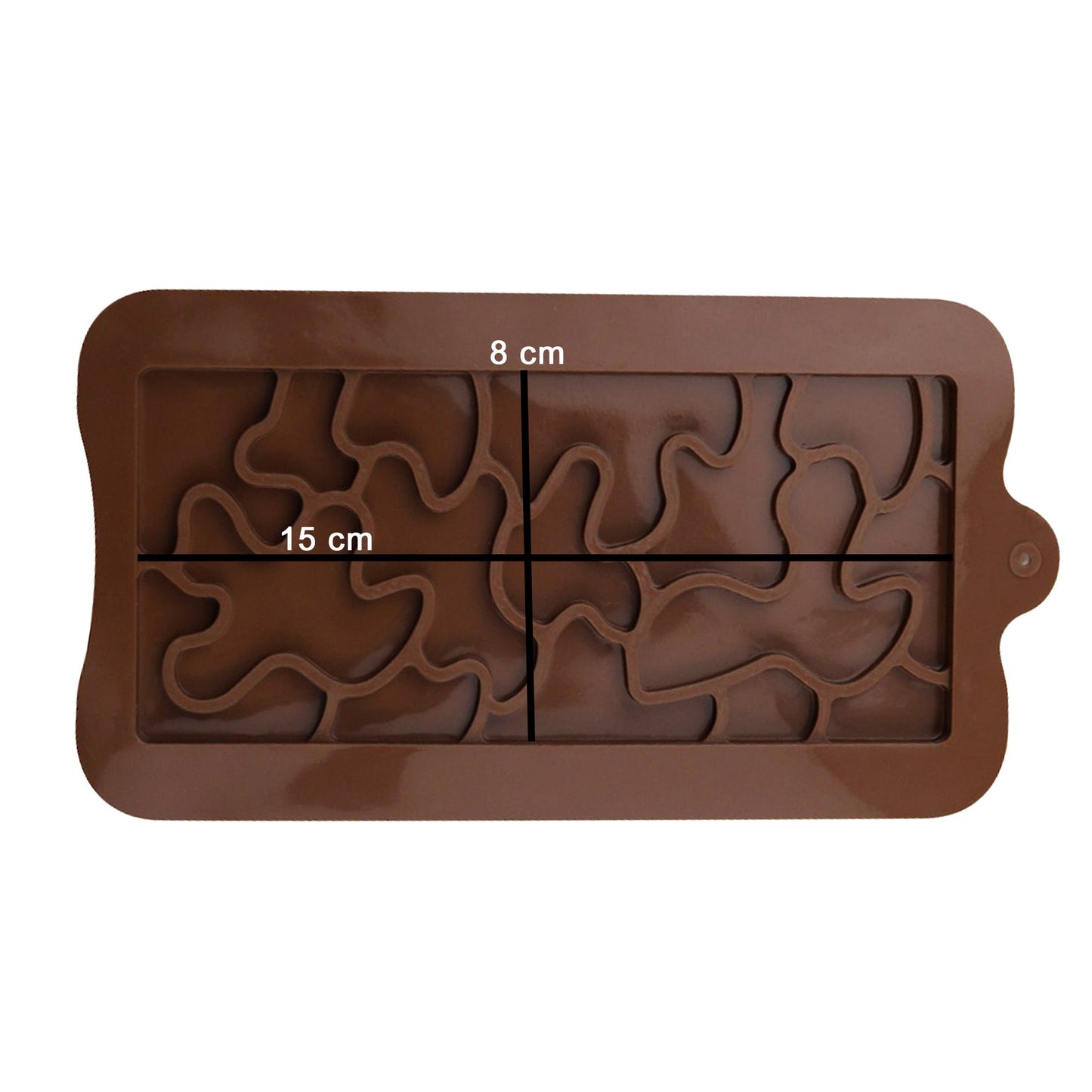 Puzzle Flow Shape Silicone Chocolate Bar Mold