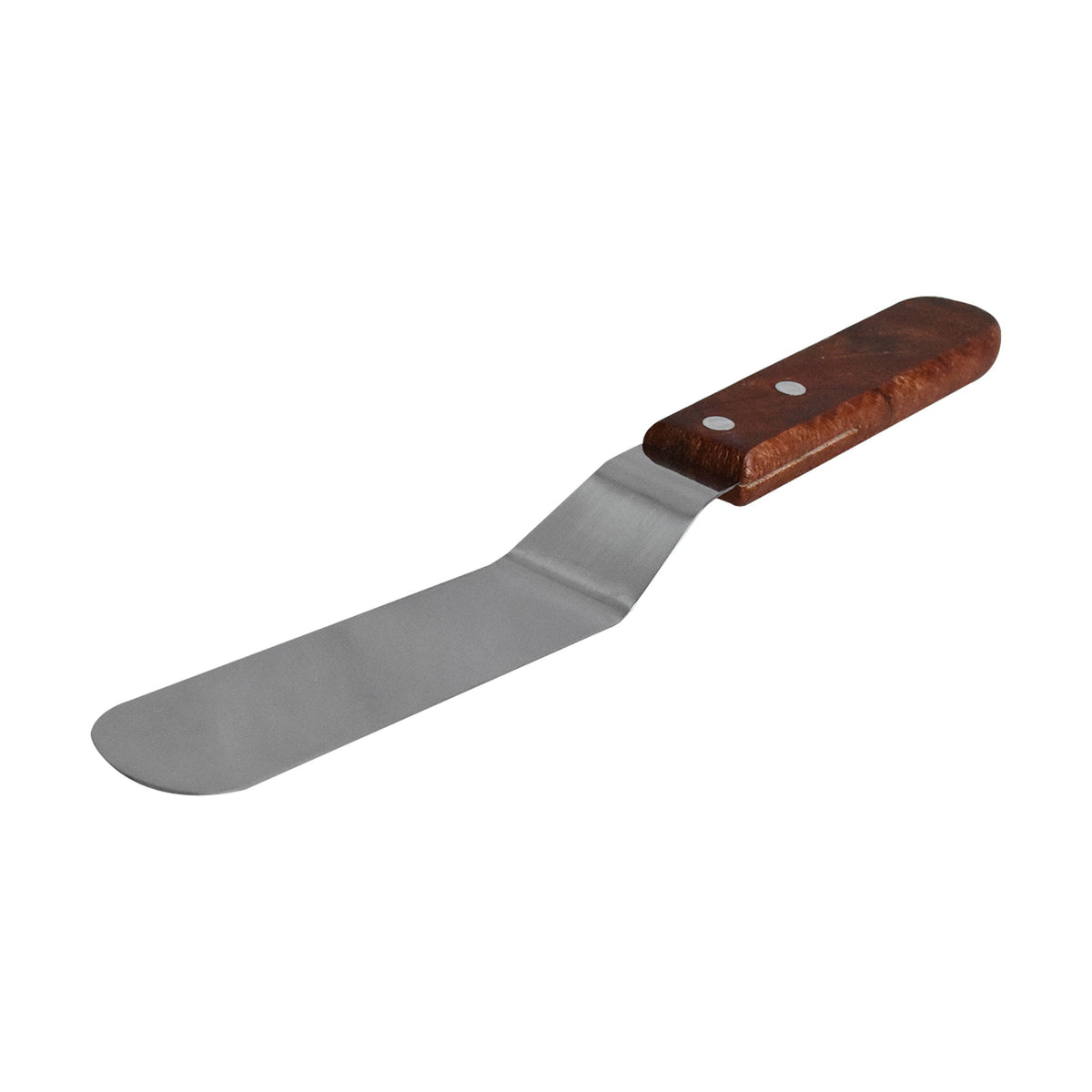 Angled Spatula Knife Steel With Wood Handle 6 Inch