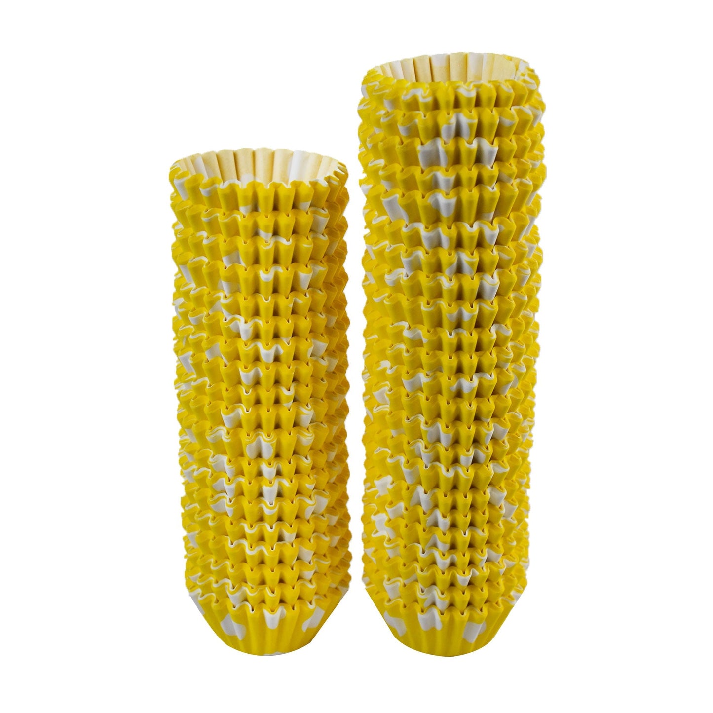 1000 Pcs Mini Yellow & White Cupcake Liners 4.2cm