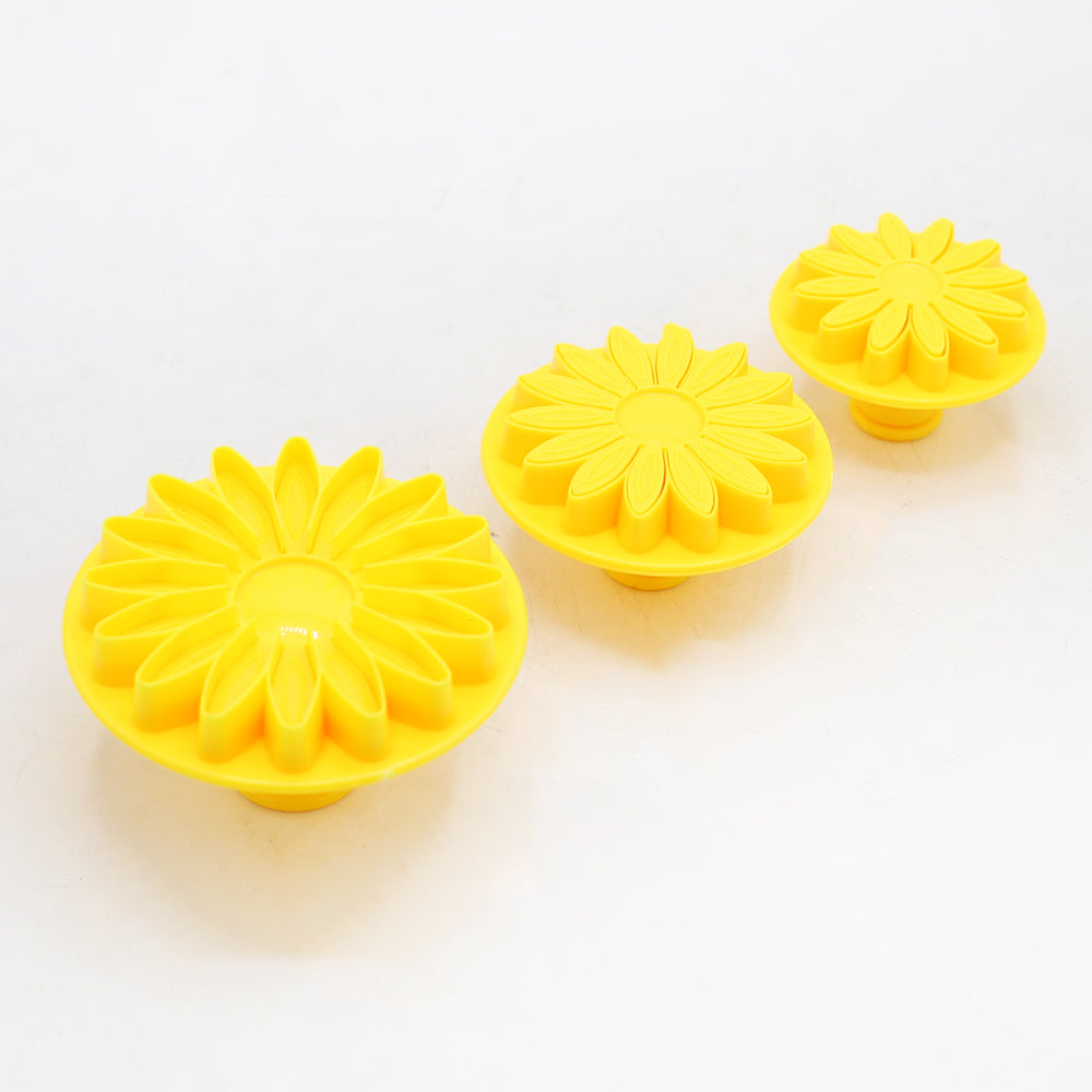Extra Large Sunflower Fondant Plunger Cutter 3Pcs Set