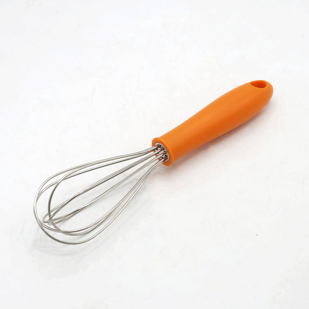 Stainless Steel Hand Whisk With Plastic Handle 10 Inch