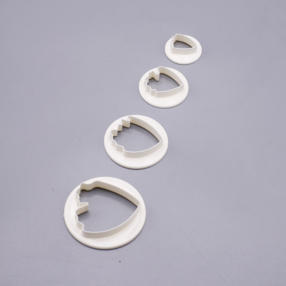 Peony Flower Fondant And Cookie Cutter 4 Pcs Set Plastic