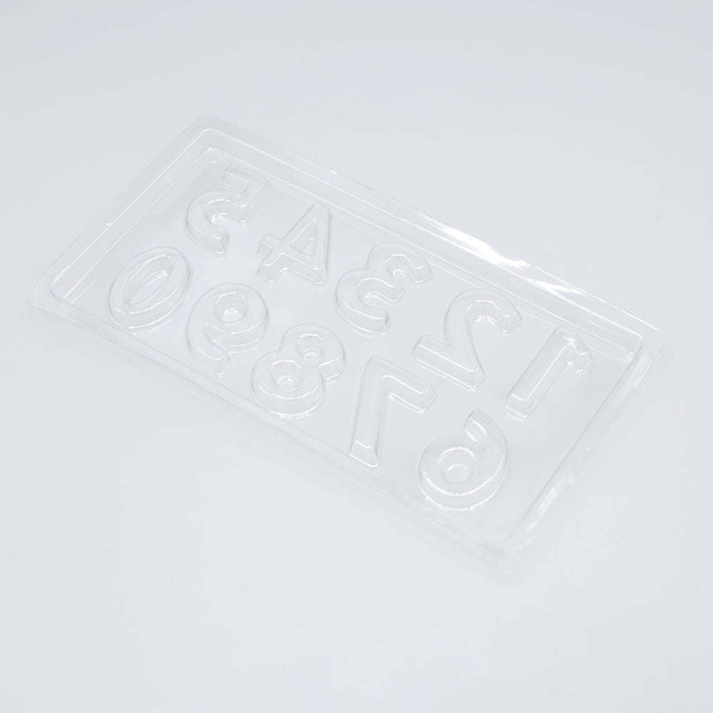 Numbers Acrylic And Chocolate Mold 10 Cavity