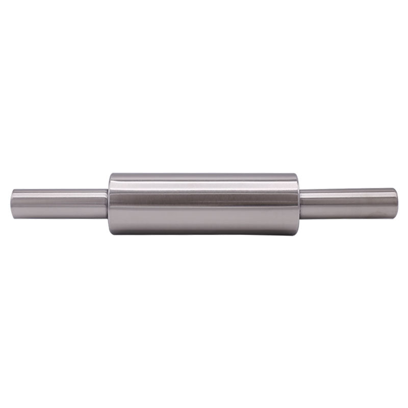 VOCEN Large Stainless Steel Rolling Pin 4cm Diameter