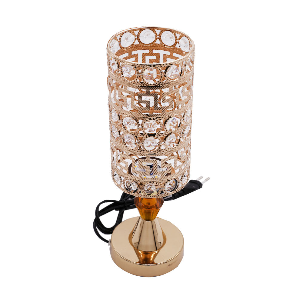 Round Rhinestones 3 Colors Changing Side Table lamp 9.5cm