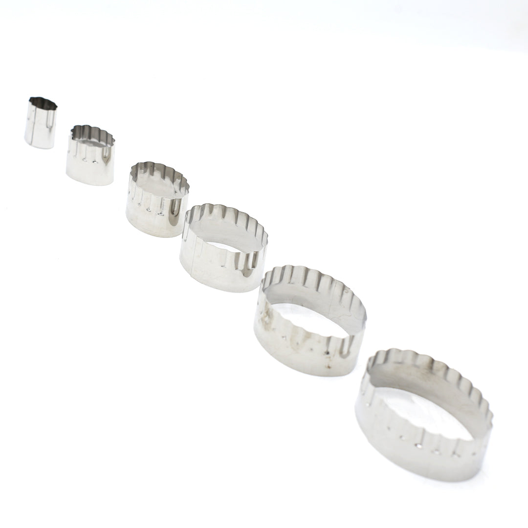 Curved Oval Shape Cookie Cutter 6Pcs Set