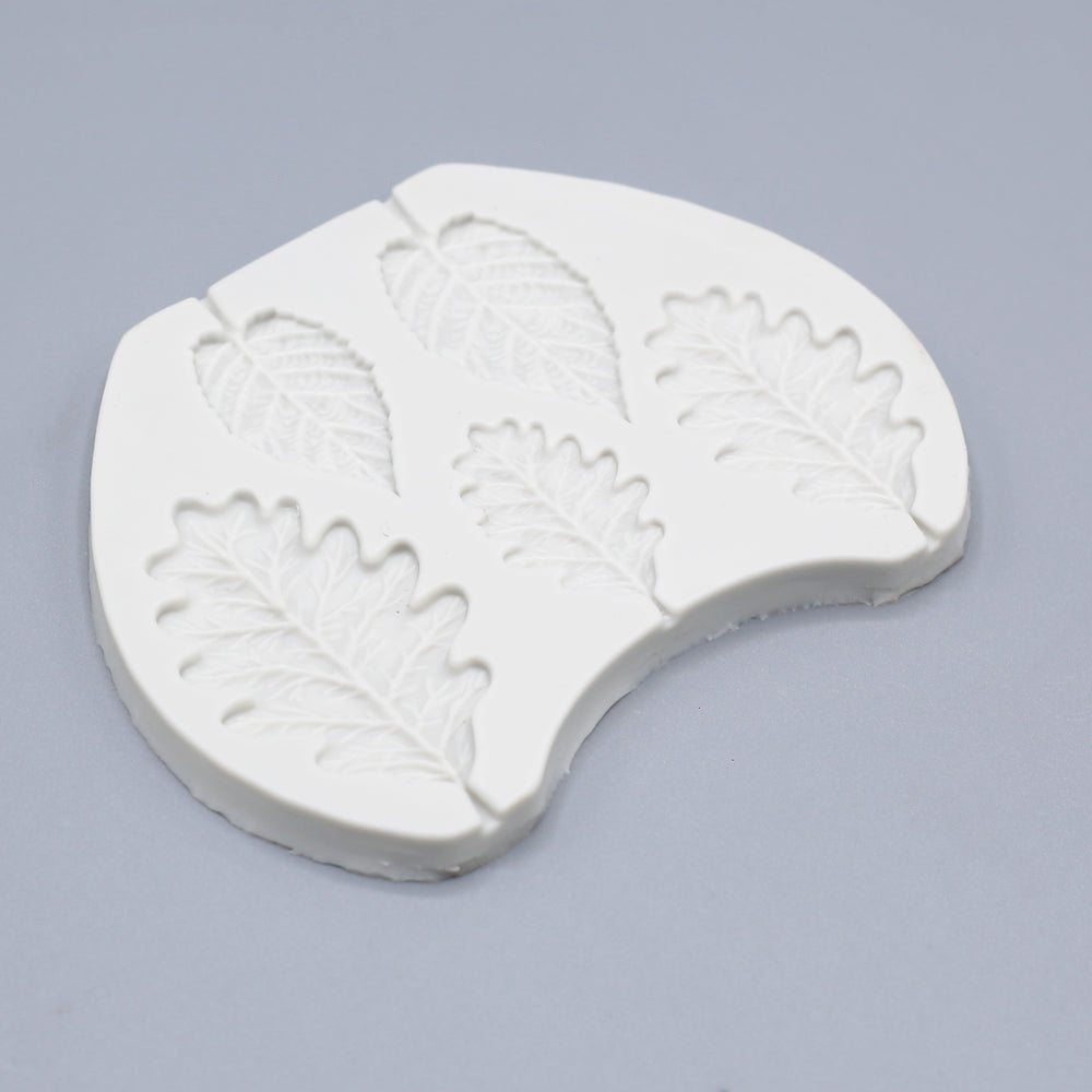 leaf Silicone Fondant Mold 5 Cavity
