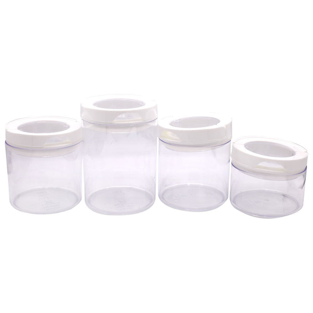 Acrylic Airtight Canister 4 Pcs Set