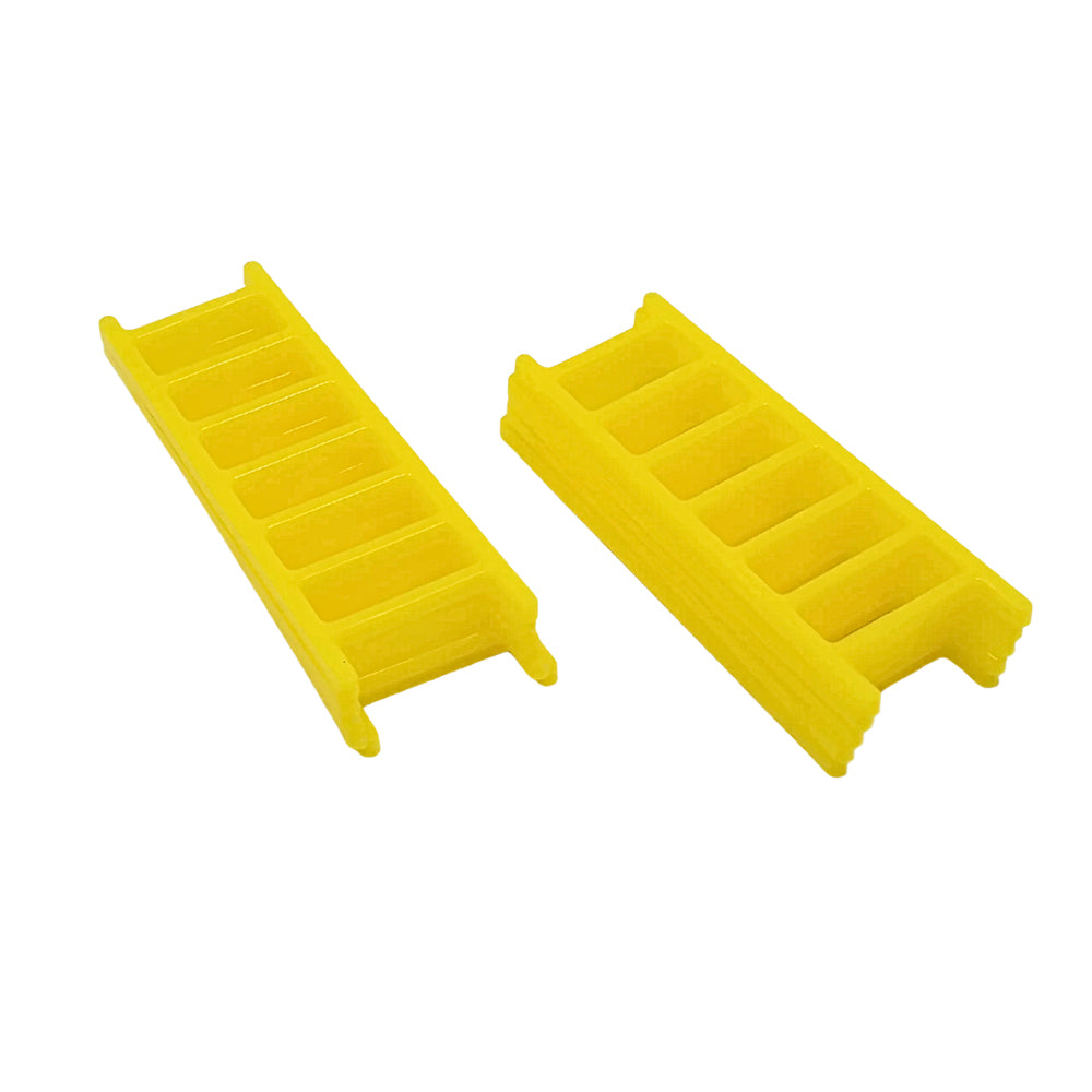 Mini Yellow Ladder Cake Plastic 10pcs Set