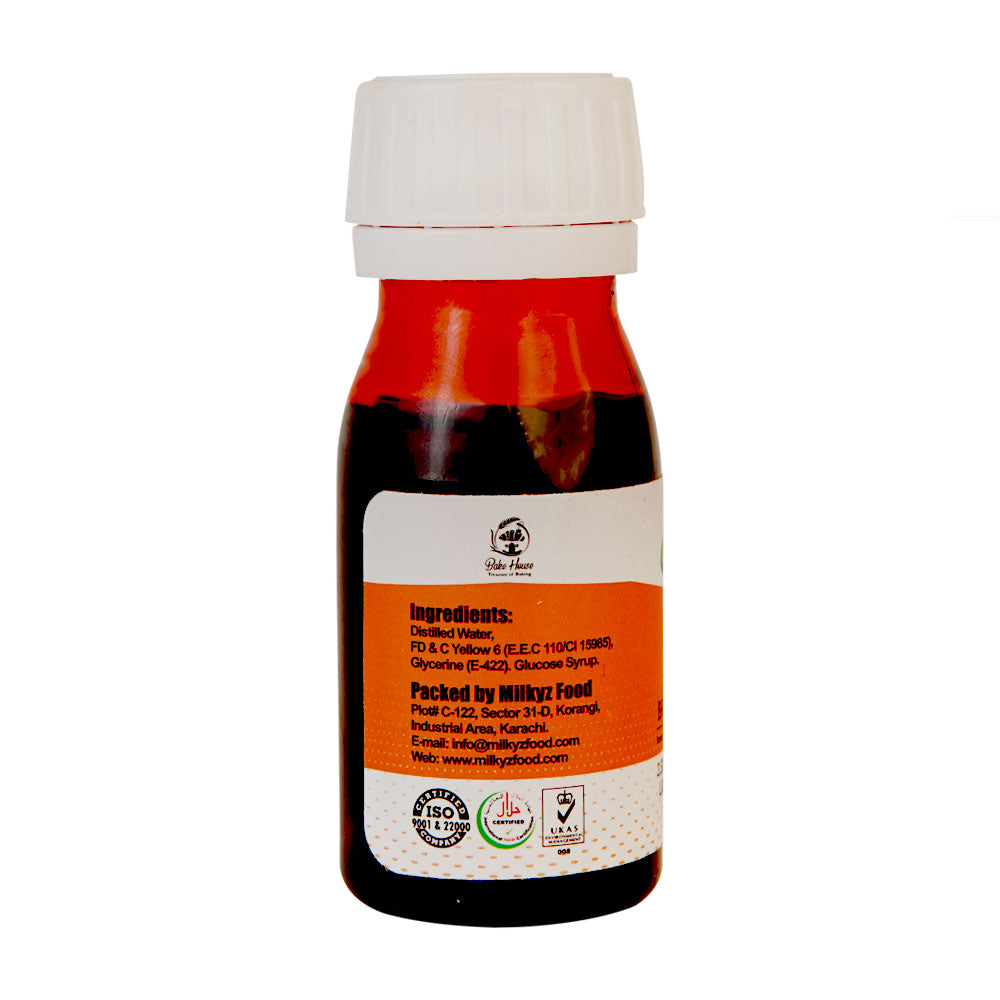 Milkyz Food Liquid Food Color Bright Orange 35ML Bottle
