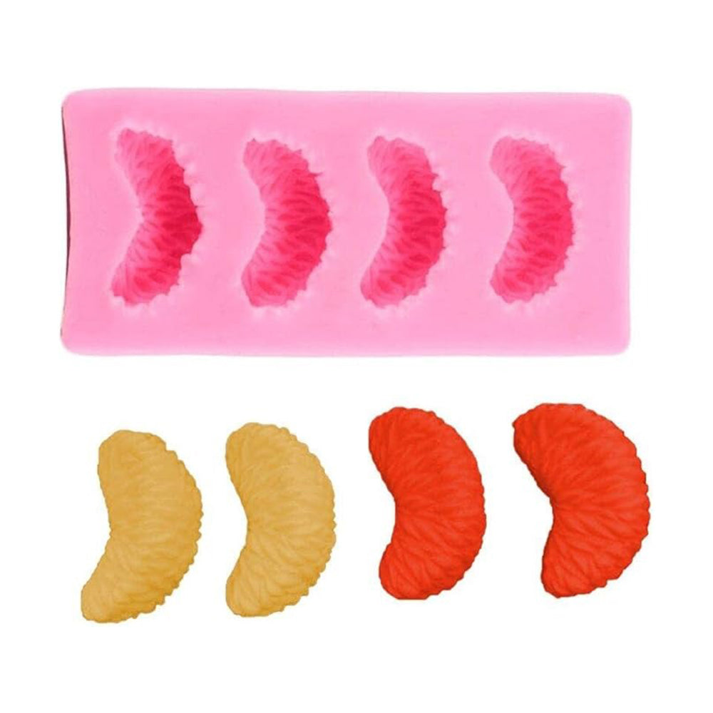 Orange Slices Silicone Fondant Mold 4 Cavity