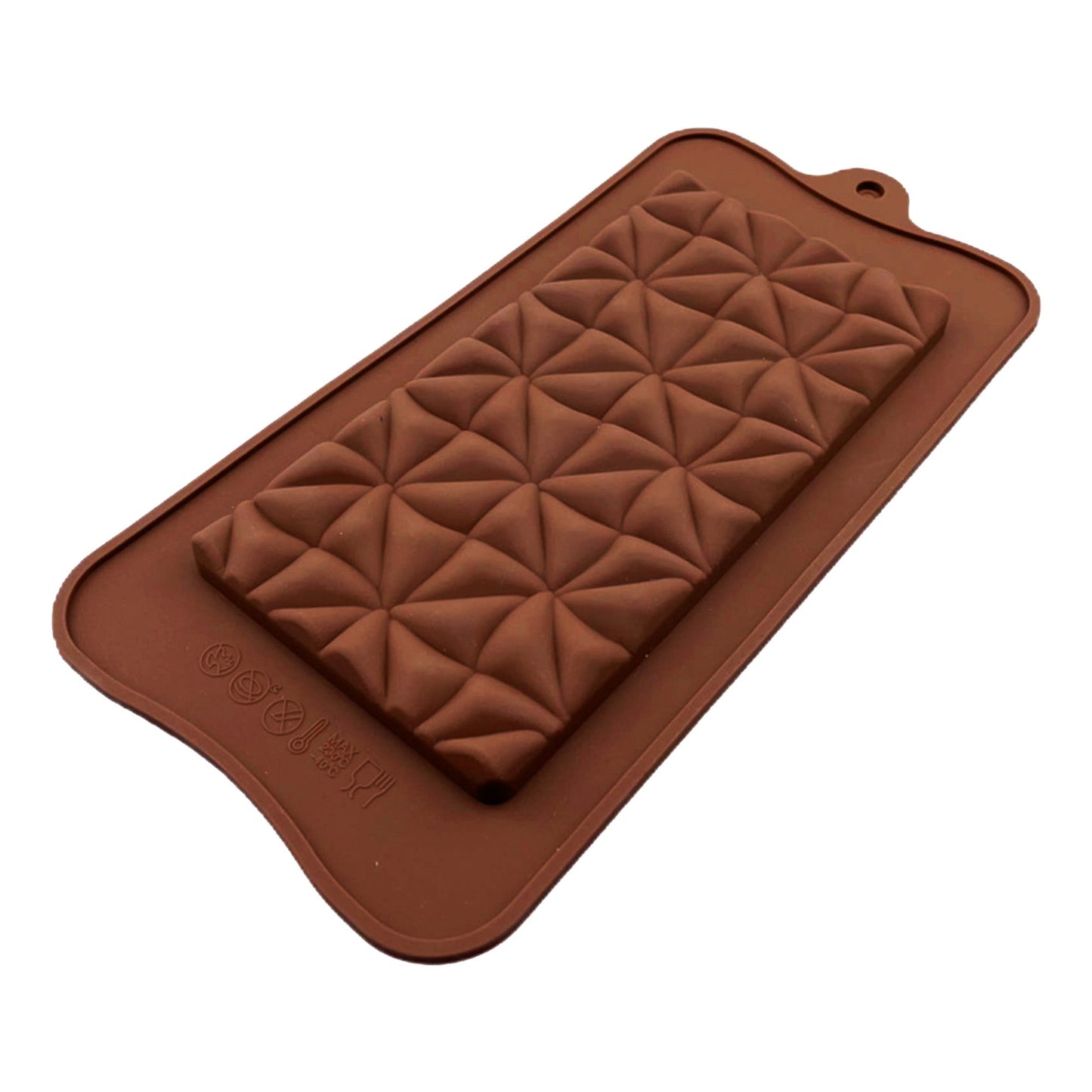 Half Square Triangles Design Chocolate Bar Silicone Mold