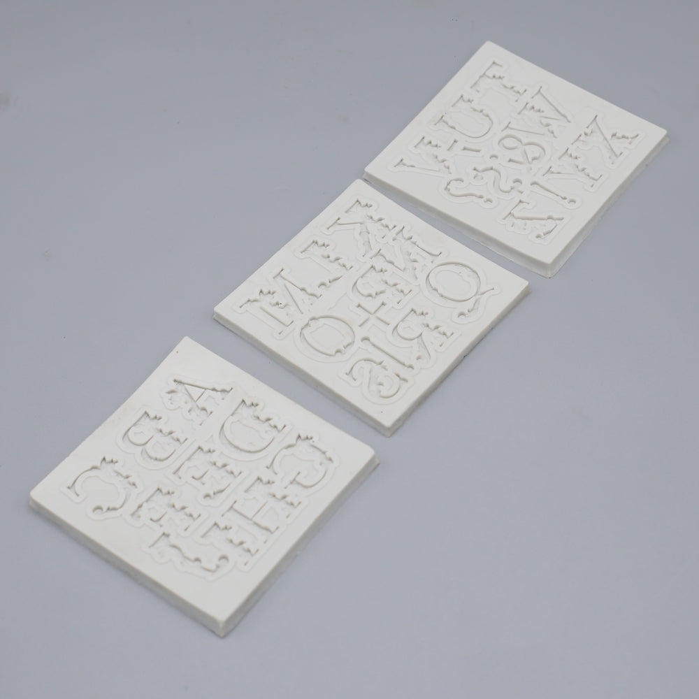 A to Z Alphabet Silicone Fondant Mold 3Pcs Set