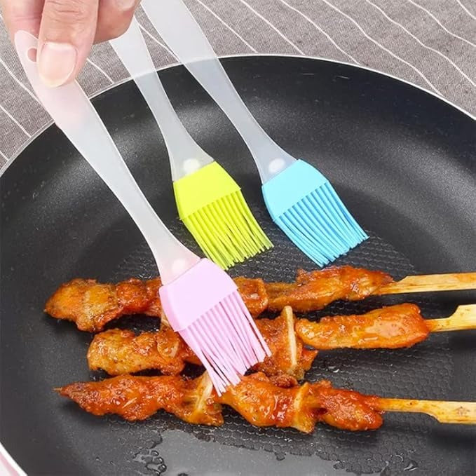 Mini Pastry Brush With Plastic Handle 6Pcs Set