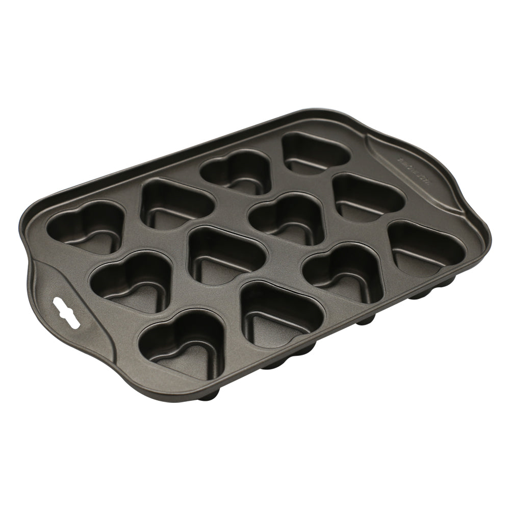 Heart Shape Mini Cheese Cake Pan 12 Cavity Non Stick