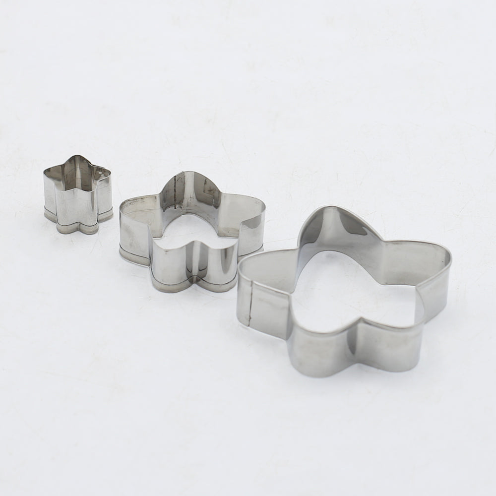 5 Petal Flower Fondant cutter 3Pcs