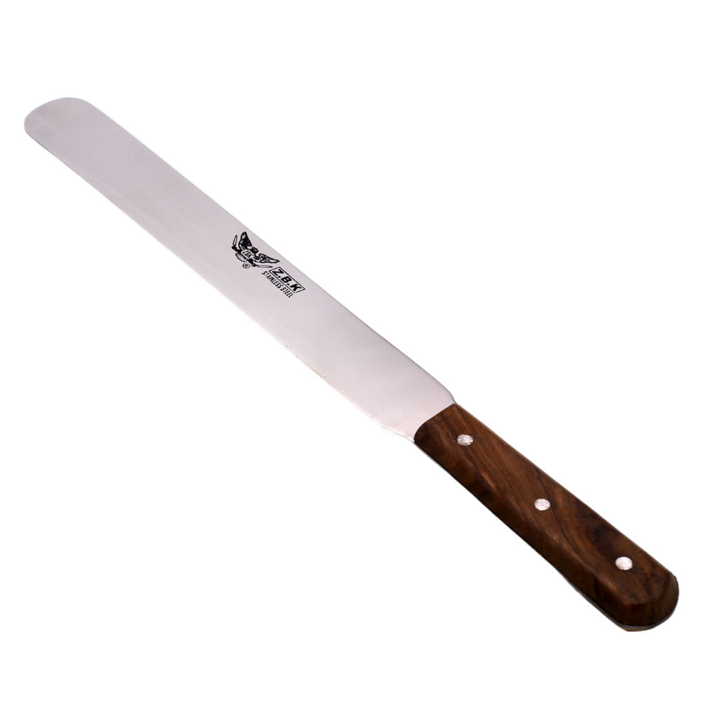 Z.B.K Stainless Steel Cake Palette Knife Wooden Handle 10 Inch