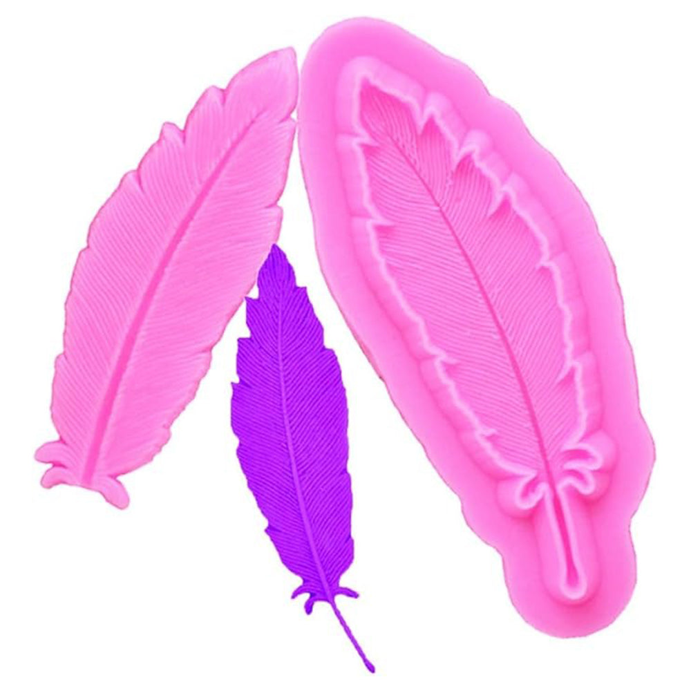 Feather Silicone Fondant Mold 2Pcs Set