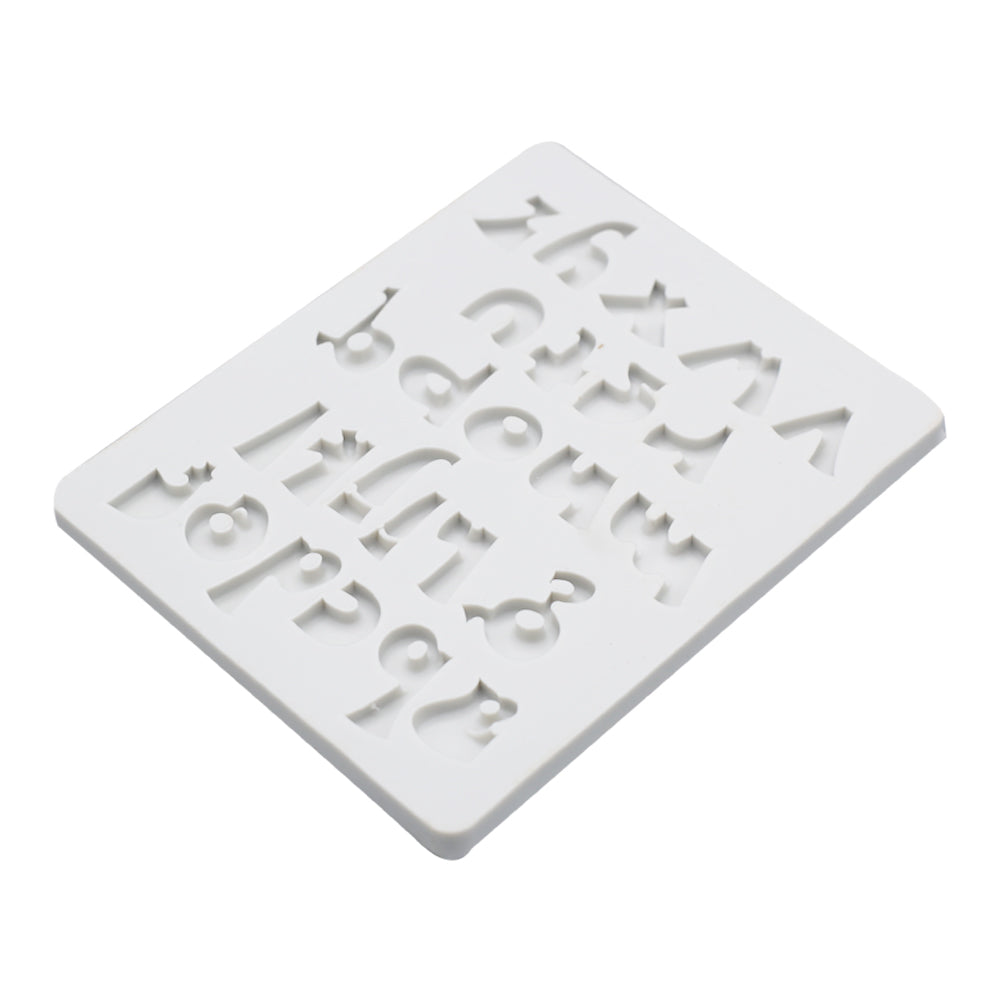 Lower Case Stylish Alphabets Silicone Fondant Mold 26 Cavity