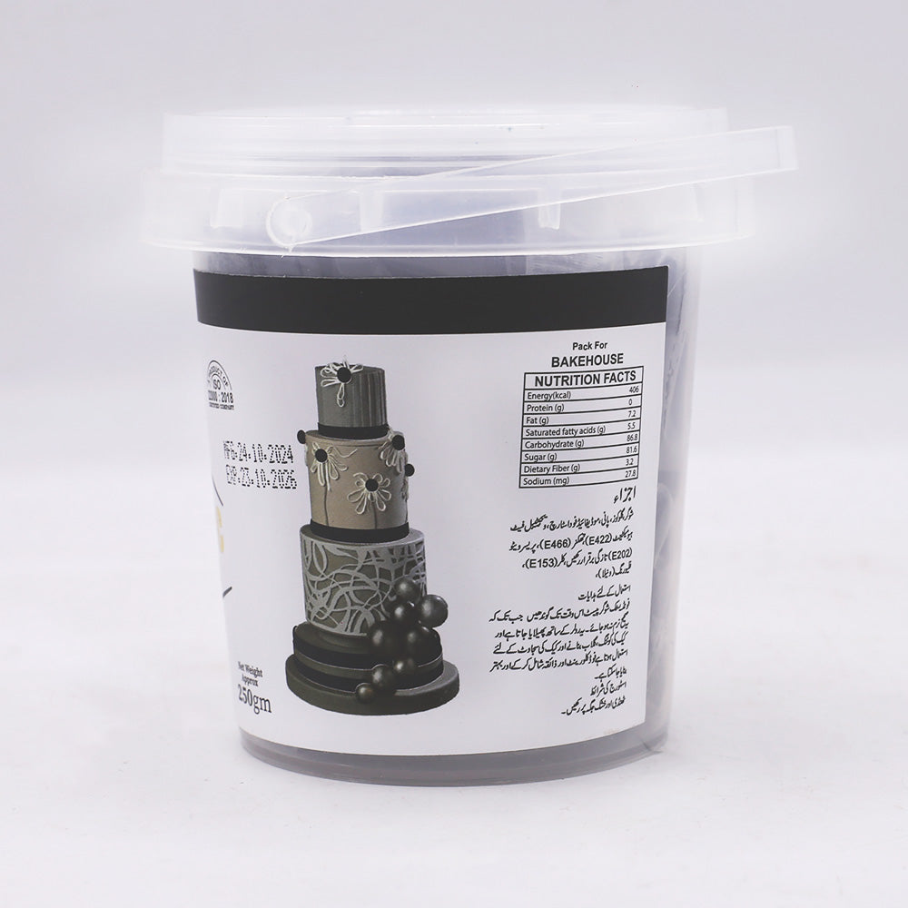 Milkyz Food Fondastic Black Fondant Sugar Paste 250gm