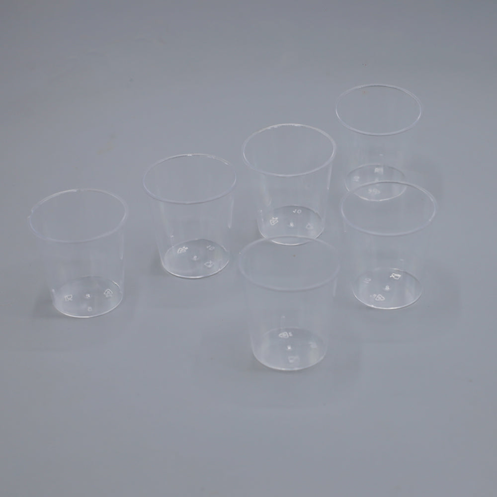 Round Shape Small Short Glass 6 Pcs Set
