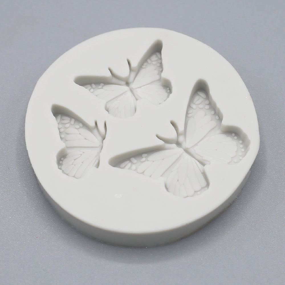 ButterFly Silicone Fondant Mold 3 Cavity Design 2