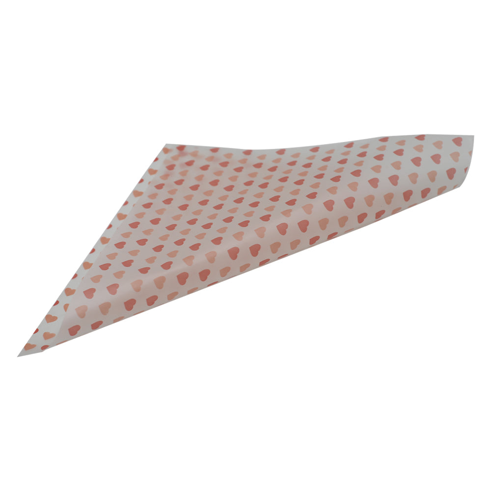 Mini Heart Design Wax Paper 50Pcs Pack