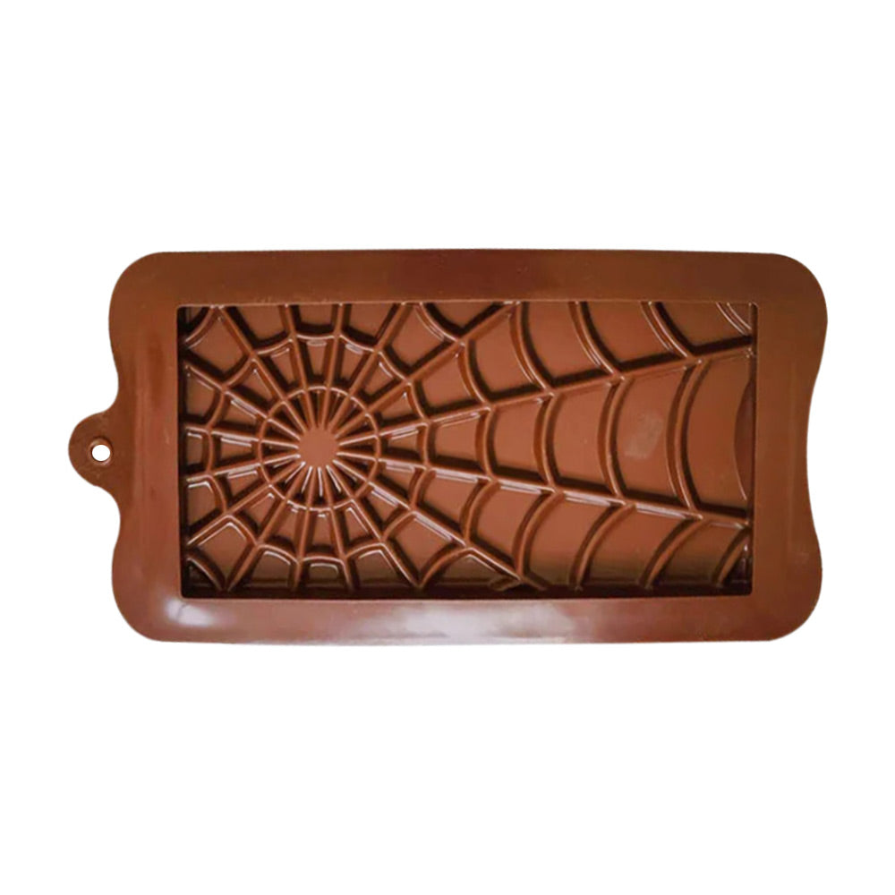 Spider Web Chocolate Bar Silicone Mold