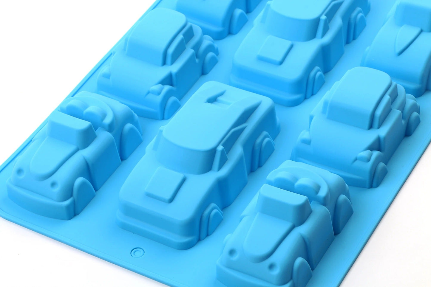 4 Design Cars 8 Cavity Silicone Mold