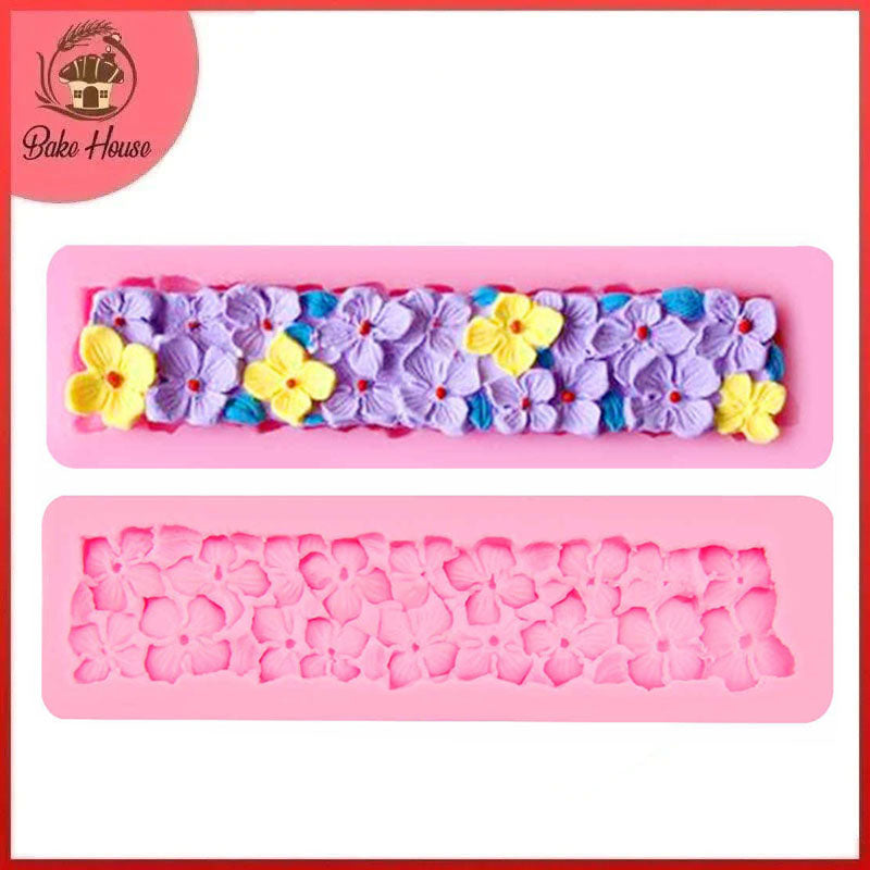 4 Petal Flower Lace Silicone Fondant & Chocolate Mold