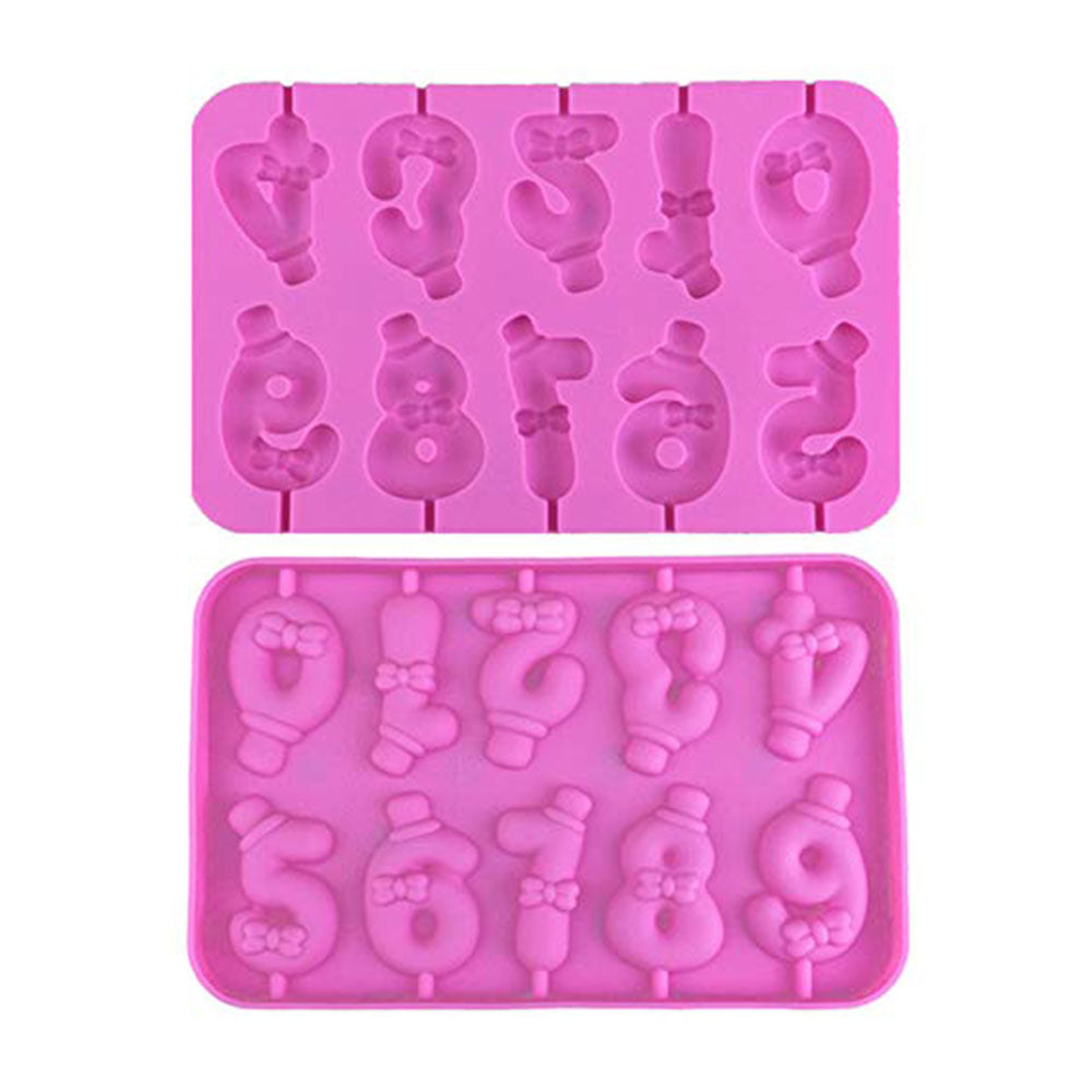 0 to 9 Top Hat Lollipop Mold