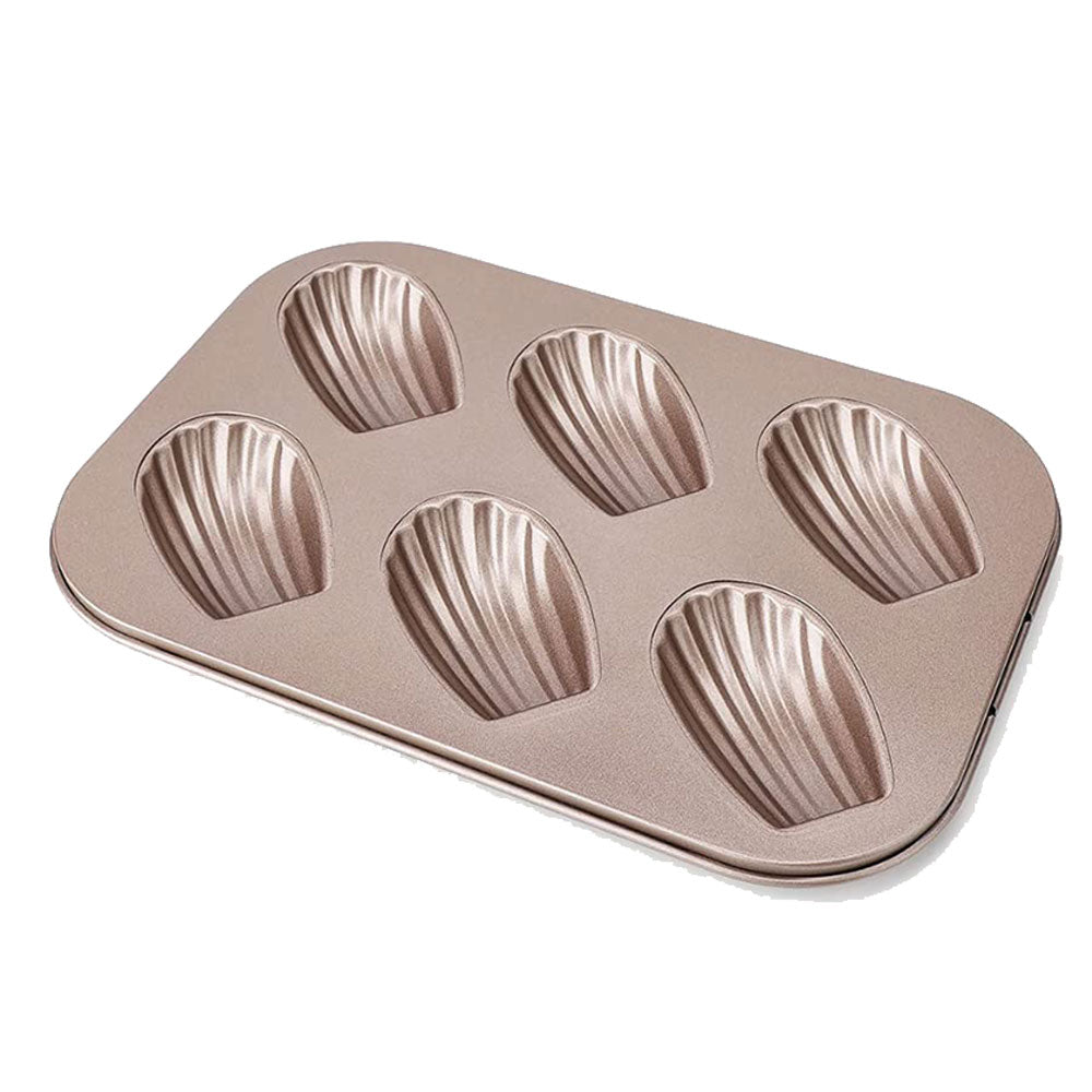 Shell Cookie Tray Non Stick 6 Cavity