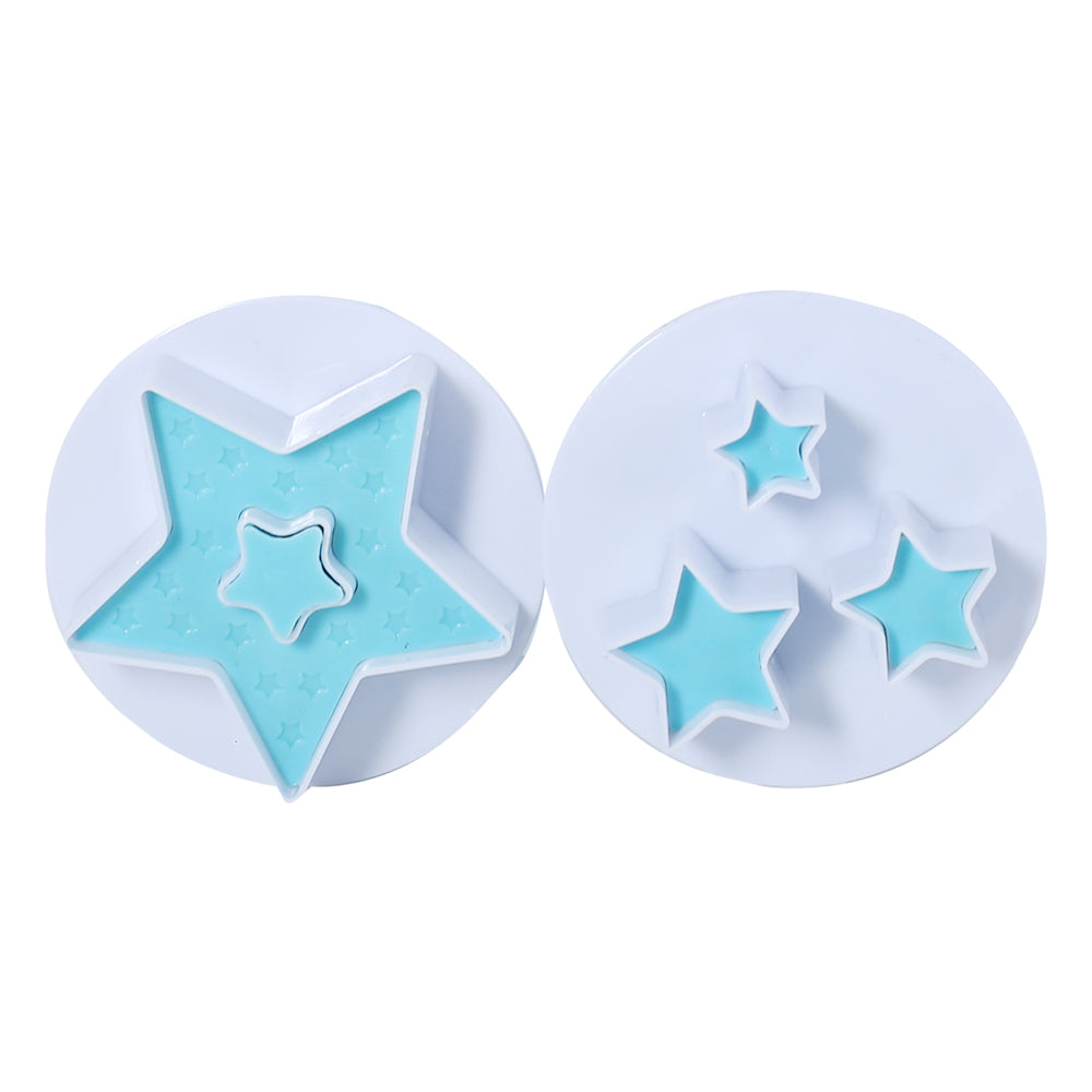 2 Design Star Plunger Cutter 2Pcs Set