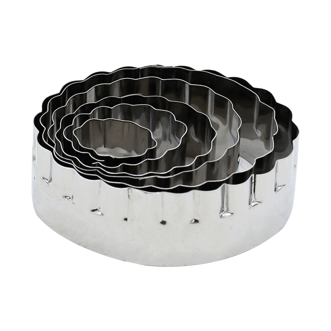 Curved Oval Shape Cookie Cutter 6Pcs Set