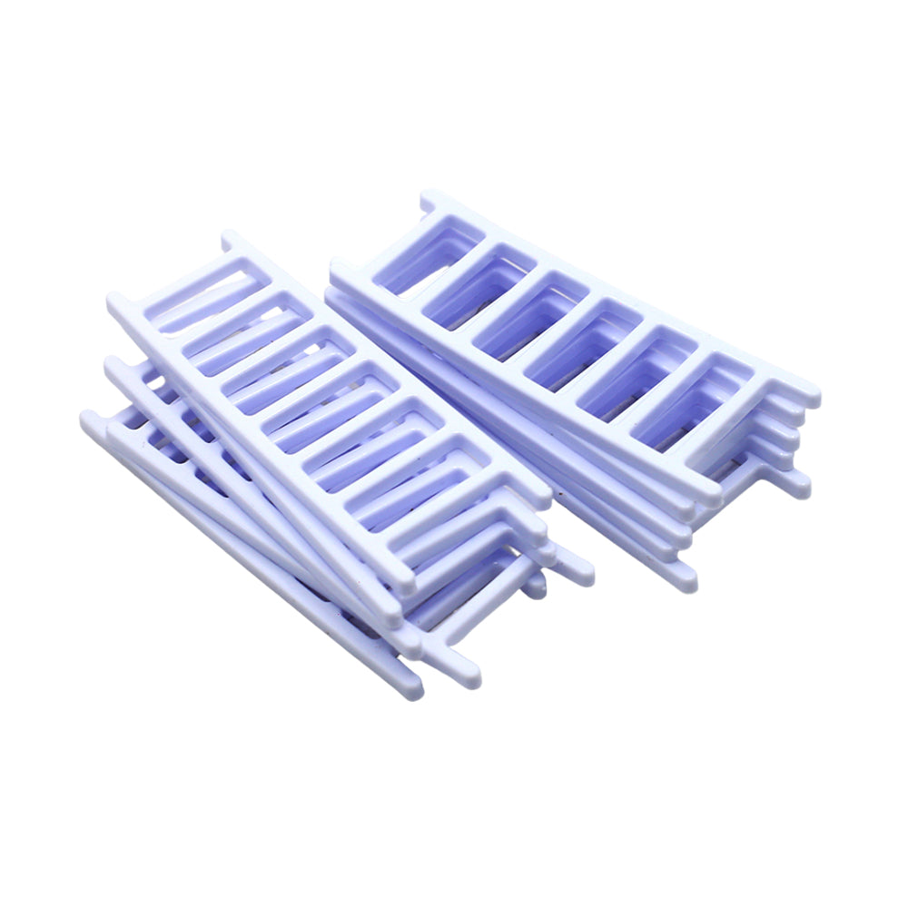 Mini White Ladder Cake Plastic 10pcs Set