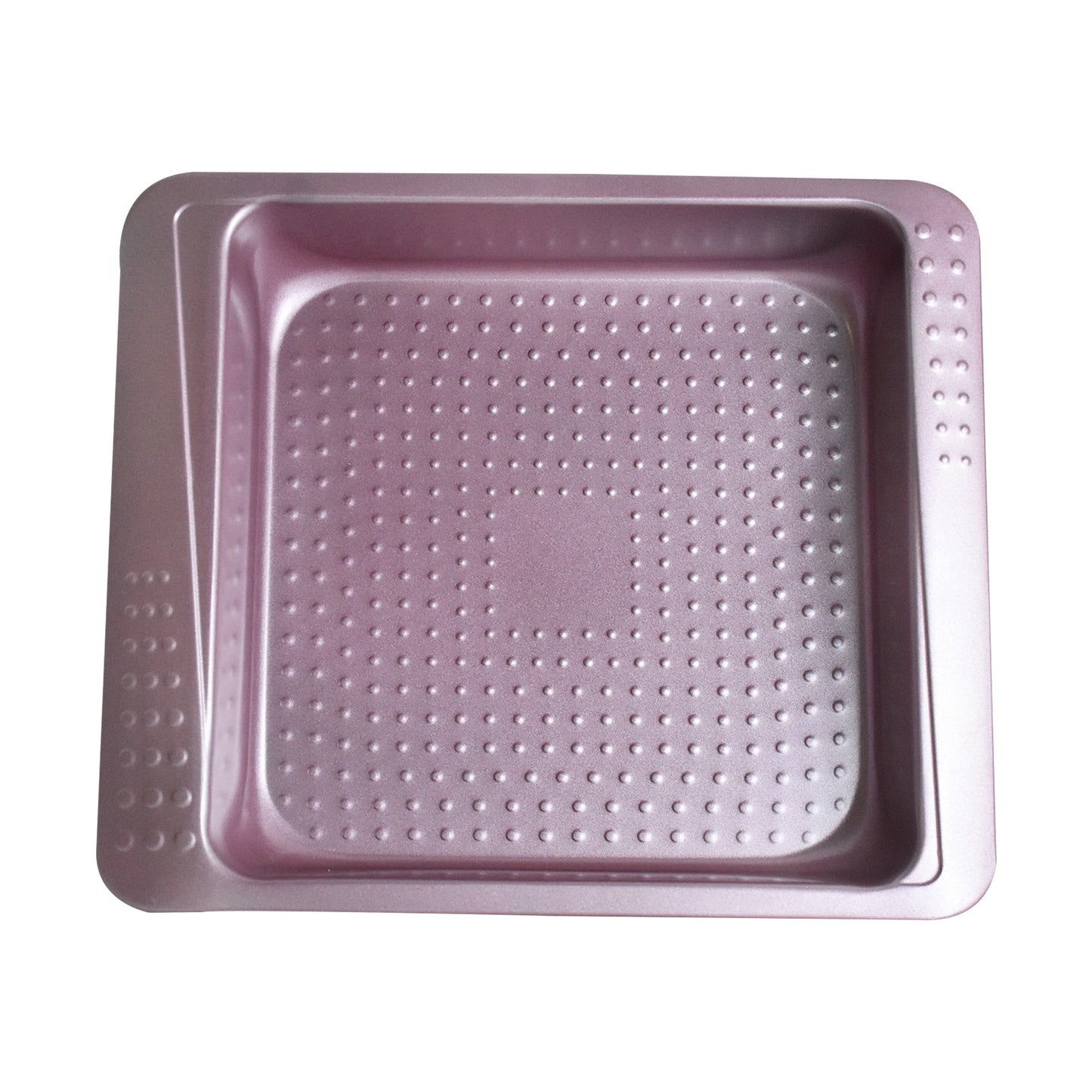 Non Stick Pink Square Baking Pan 8Inch