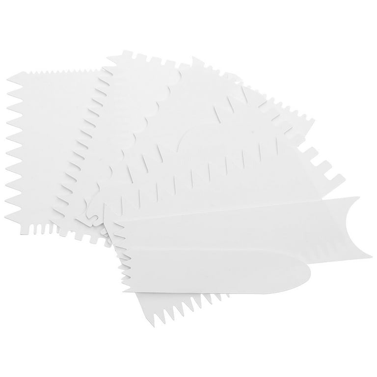 7Pcs Cake & Dough Plastic Scrapers