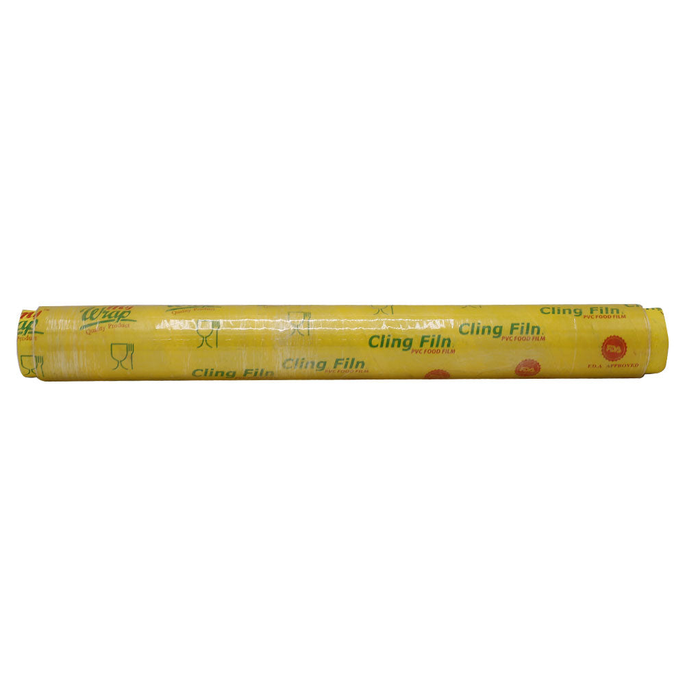 My Wrap Cling Film Plastic Food Wrap Thin Roll With Slide Blade Cutter 17Inch
